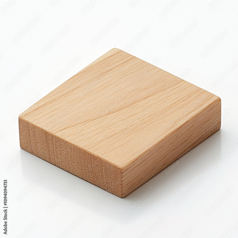 square wooden block isolated on white background square wooden block isolated on white background