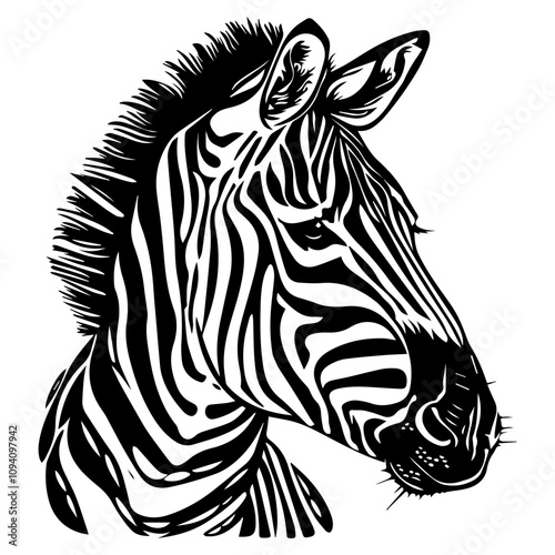 black and white zebra