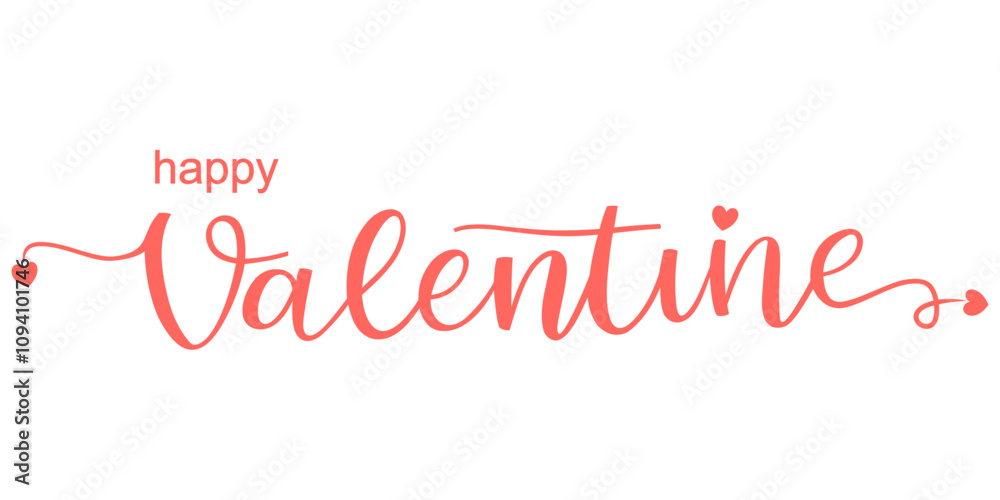 Fototapeta premium Happy Valentine's Day pink vector design, for Valentine's Day eps 1