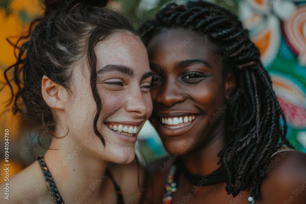 A group of women stands together, each with a soft smile that reflects empathy and the strength of their friendship. A group of women stands together, each with a soft smile that reflects empathy and the strength of their friendship.
