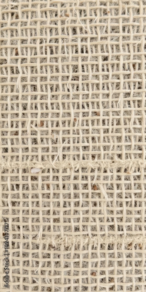 Close-up shot of burlap fabric texture with visible weave and natural fibers, natural fibers Close-up shot of burlap fabric texture with visible weave and natural fibers, natural fibers