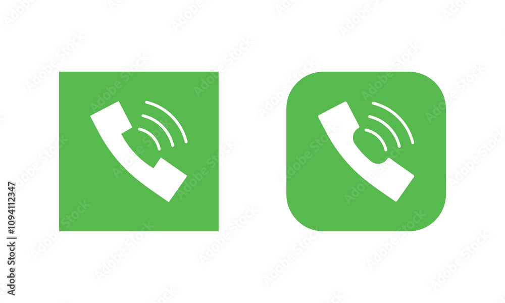 Phone icon in flat style. Vector illustration on isolated background. Phone icon in flat style. Vector illustration on isolated background.