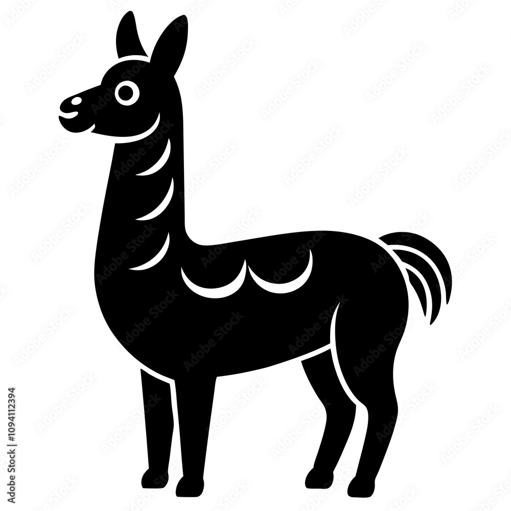 illustration of a llama