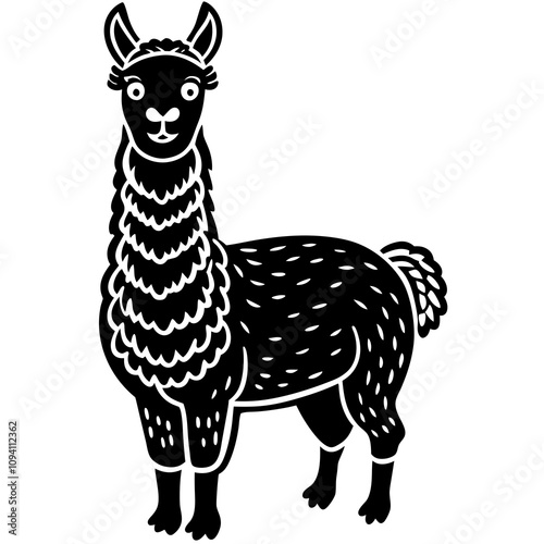 illustration of a llama