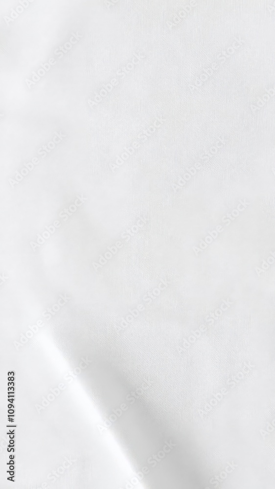 Soft and smooth white cotton fabric with textured weave, close-up Soft and smooth white cotton fabric with textured weave, close-up