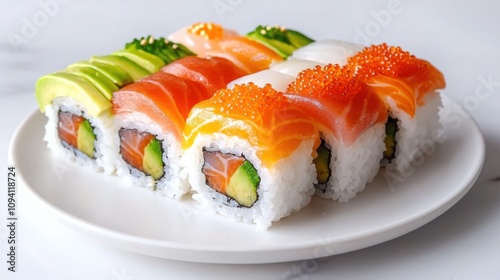 Create colorful rainbow sushi rolls at home fresh fish layers culinary delight vibrant kitchen creative cooking