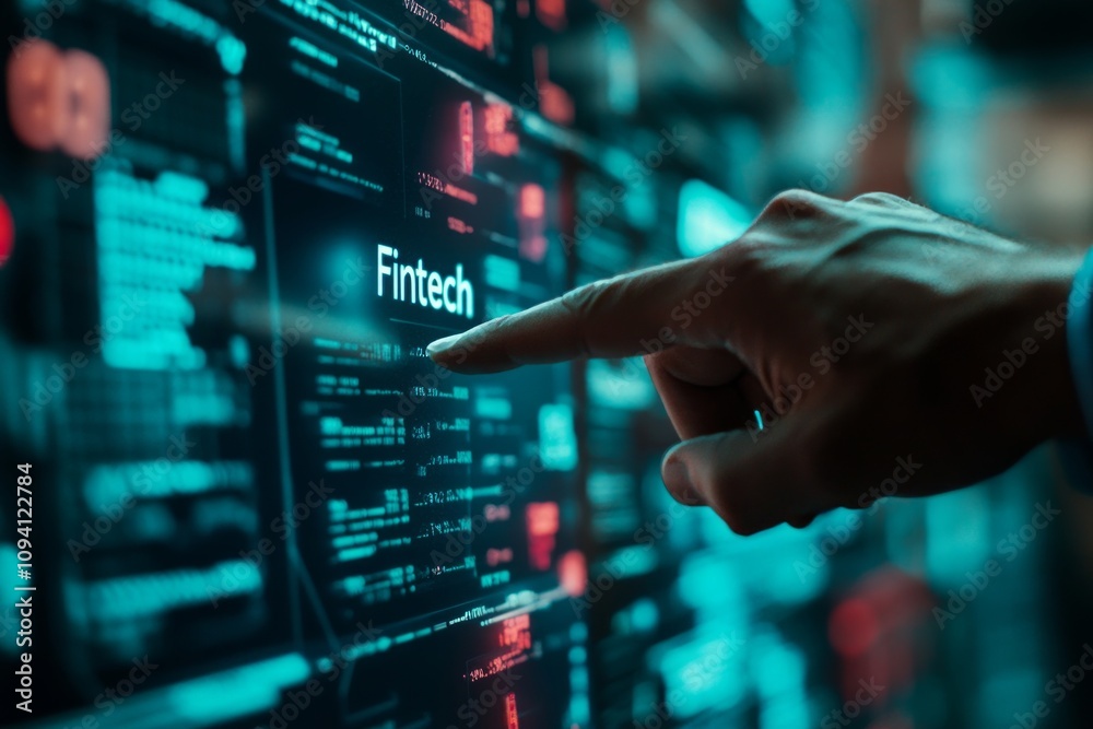 Fintech Interface Technology Display