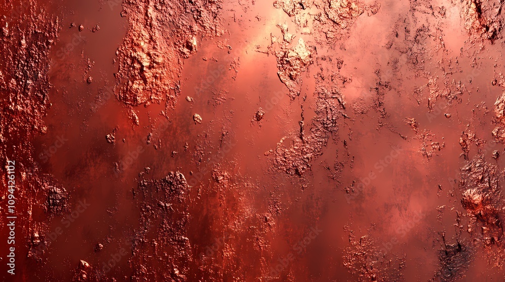 digital technology red copper texture poster background