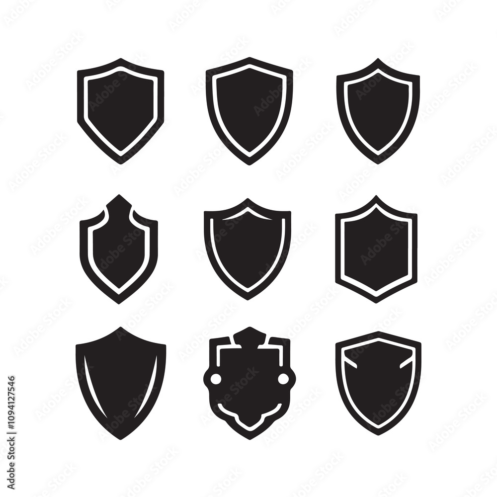 Shield icon set vector illustration design Shield icon set vector illustration design