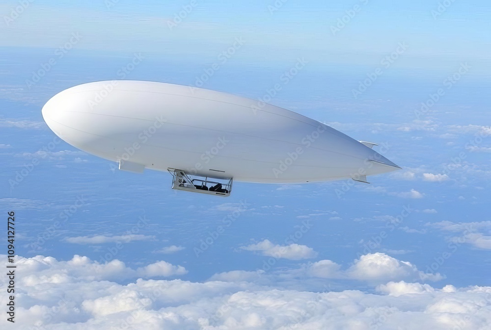 Obraz premium SkyAirship A high performance single seat airship with a foot di