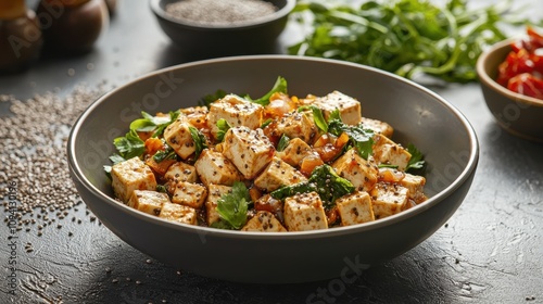 Chia and Flax Seed Infused Tofu Stir-Fry