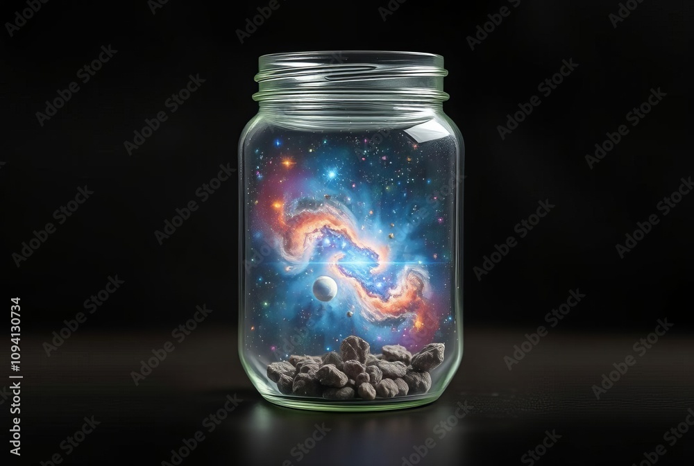 ConnectionThe universe inside the jar is a reminder of our inter ConnectionThe universe inside the jar is a reminder of our inter