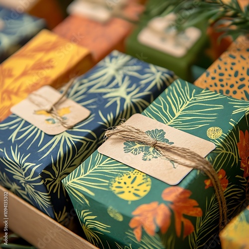 Explore unique gift wrapping ideas with beautifully designed eco-friendly packages for every occasion photo