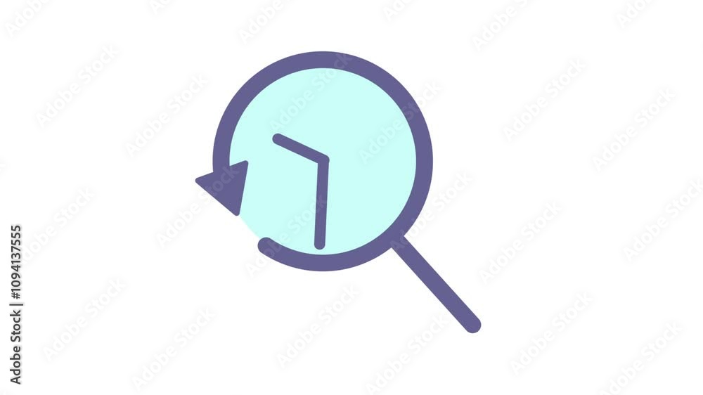 animated searching magnifying glass on white background animated searching magnifying glass on white background