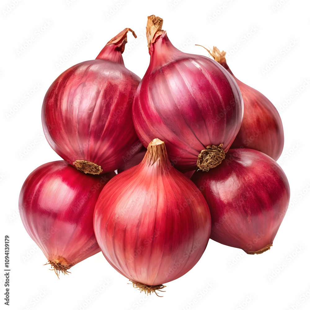 onions on white background onions on white background