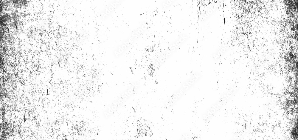 White old concrete wall grunge texture - wide banner format background with copy space for text. Grunge gray texture of chips, cracks, scratches. Soft white grunge. Distressed black grunge texture.