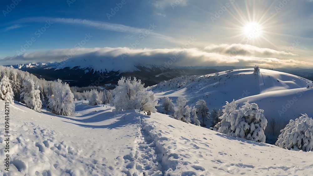 Winter background, snow, forest, winter landscape, and trees. Cold winter day, beautiful hoarfrost Winter background, snow, forest, winter landscape, and trees. Cold winter day, beautiful hoarfrost