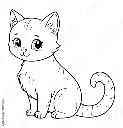 a drawing of a cat