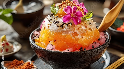 refreshing thai dessert ad cold beverages
