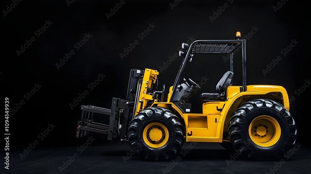 Heavy-Duty Utility Tractor with Fork for Industrial Use Heavy-Duty Utility Tractor with Fork for Industrial Use