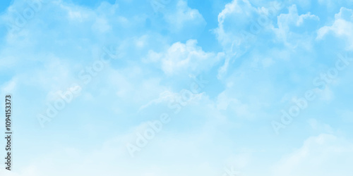 Summer Blue Sky and white cloud white background. Abstract white cloud and blue sky texture background