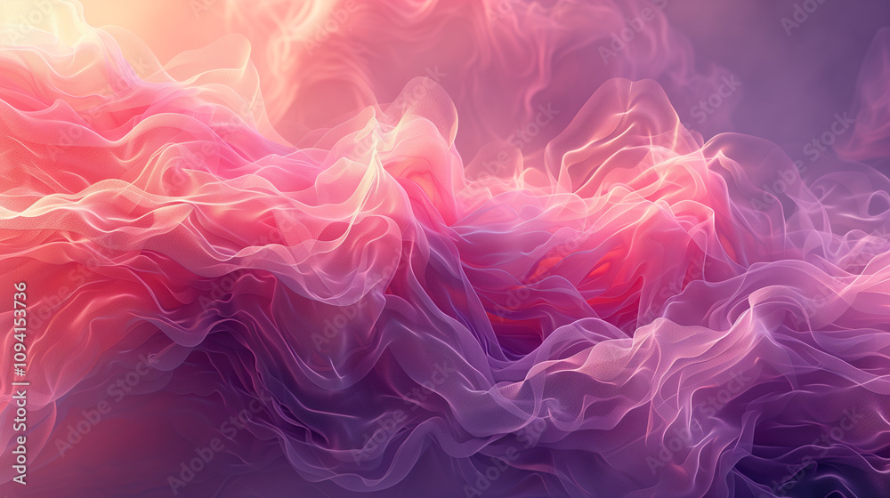 Vibrant Digital Waves Abstract Art in Pink and Purple Tones, Enhanced Depth and Texture with High-Key Filmmaking Vibrant Digital Waves Abstract Art in Pink and Purple Tones, Enhanced Depth and Texture with High-Key Filmmaking
