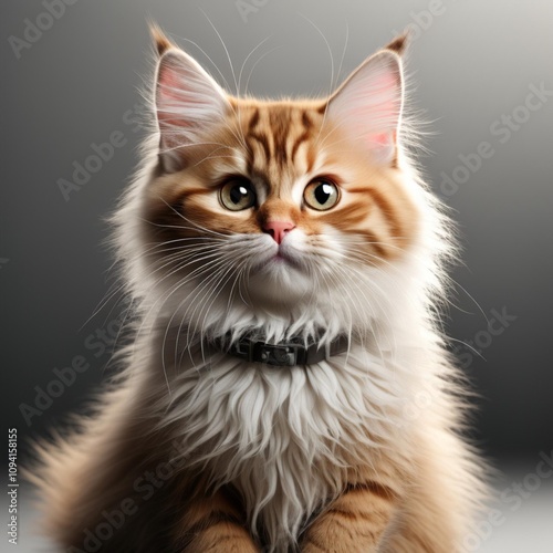 Norwegian Forest Cat Icon Material - A Warm and Cute Pet Companion