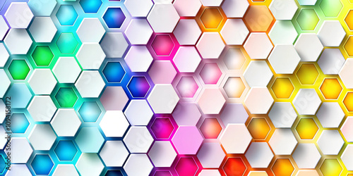 abstract background with hexagons
