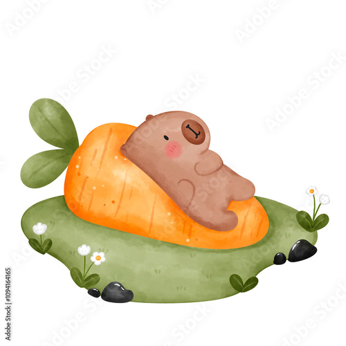 Cute Capybara cartoon