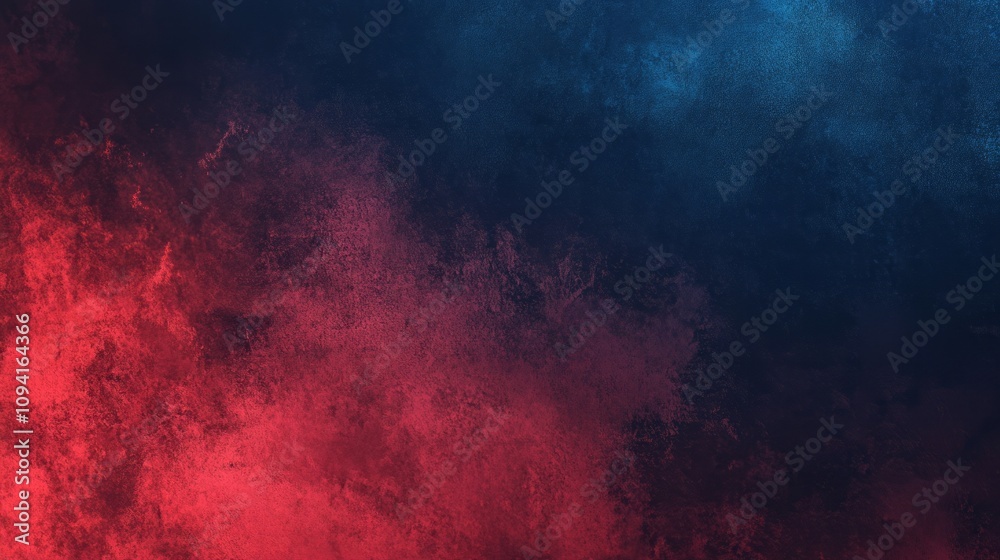 Dark red blue gradient shiny abstract background with space. Twinkling glow stars effect. Like outer space, night sky, universe. Rusty, rough surface, grain Dark red blue gradient shiny abstract background with space. Twinkling glow stars effect. Like outer space, night sky, universe. Rusty, rough surface, grain