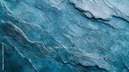 Wallpaper Mural Textured blue stone surface with natural patterns and variations in light Torontodigital.ca