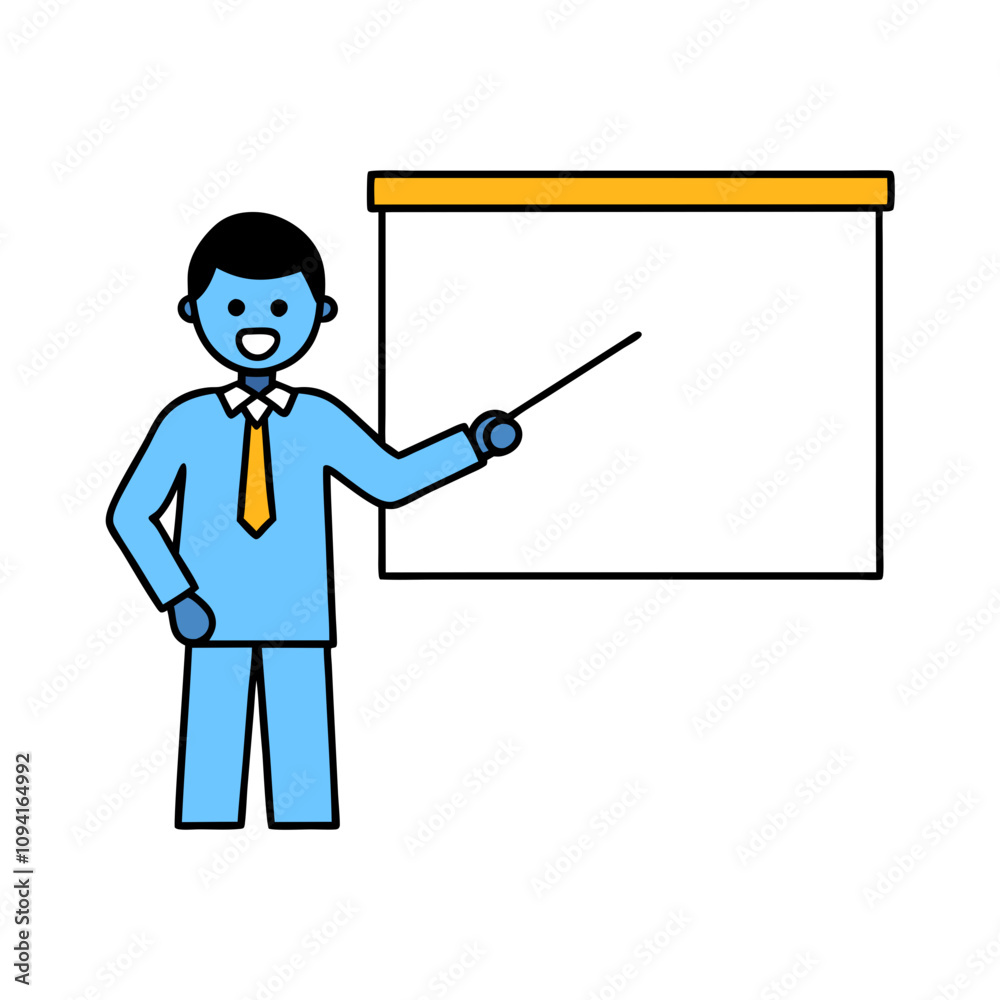 Business meeting on office vector illustration Business meeting on office vector illustration