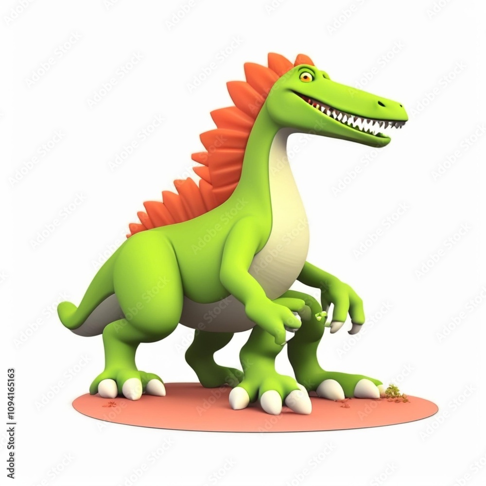 Naklejka premium Cute Stegosaurus Icon Material - Add a touch of fun and creativity to your designs