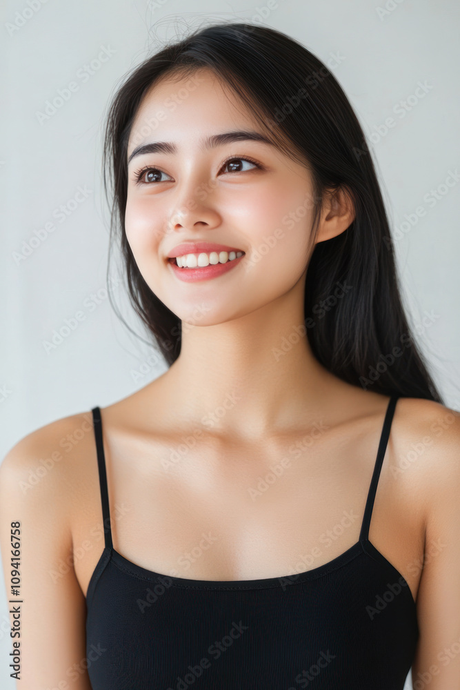 Indonesian fitness woman smile in sportswear, female athlete workout Indonesian fitness woman smile in sportswear, female athlete workout