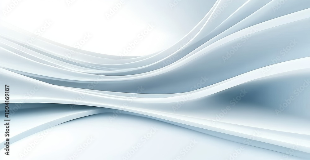 Abstract Digital Background with Smooth White Curves in Light Gray Elegant Minimalist Design Abstract Digital Background with Smooth White Curves in Light Gray Elegant Minimalist Design