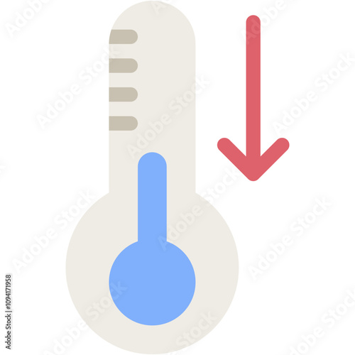 Vector Icon Cold, Fahrenheit, Degrees, Mercury, Degrees, Weather