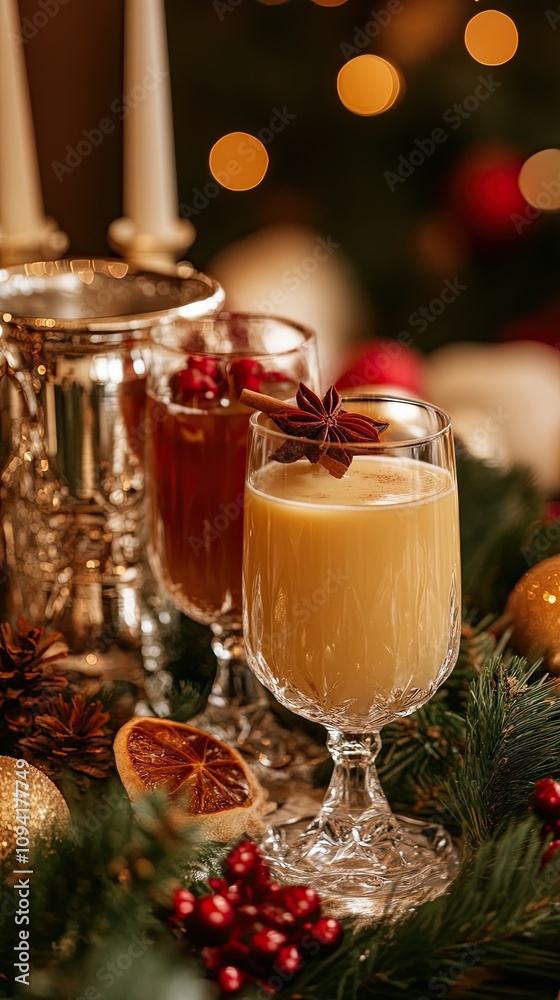 คุณพูดว่า: Festive Holiday Buffet with Seasonal Decor