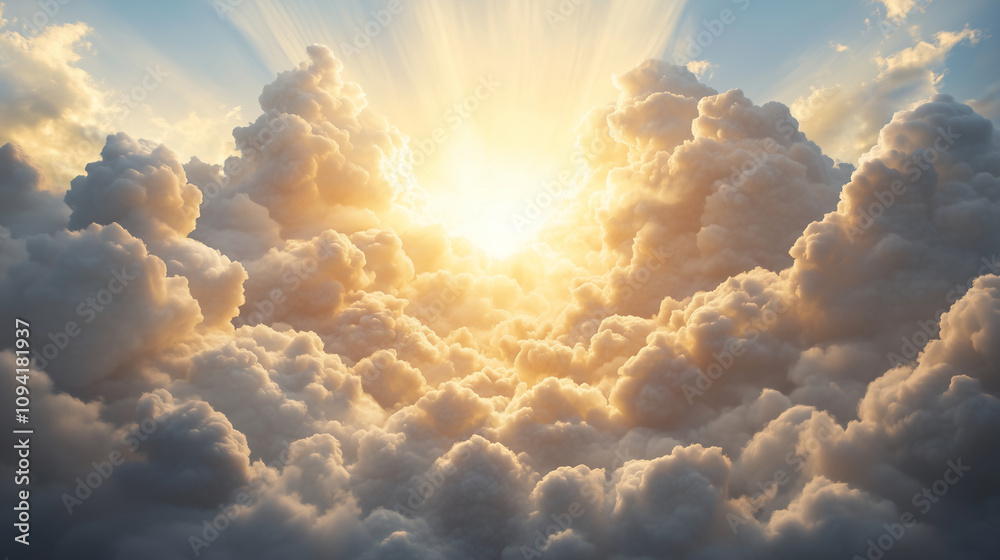 Dramatic Sunset Cloudscape with Cumulonimbus Clouds Dramatic Sunset Cloudscape with Cumulonimbus Clouds