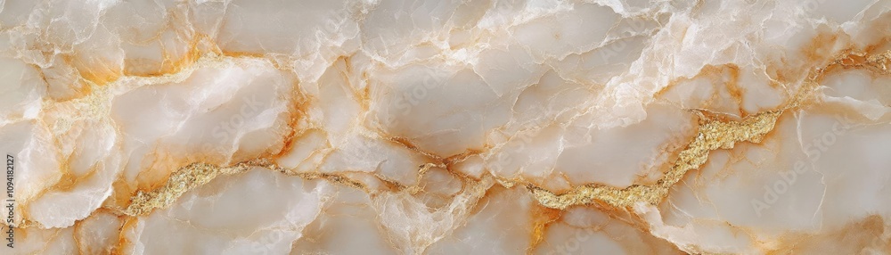 Obraz premium Close-up marble texture, golden veins, creamy hues, Chardonnay-inspired, rich and refined