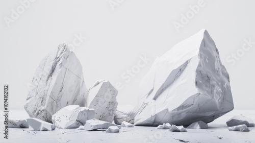 Abstract White Rock Formation.