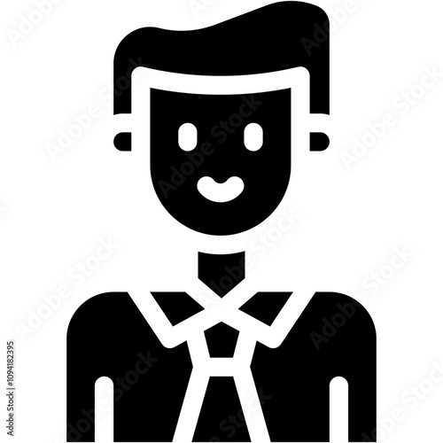 Vector Icon Businessman, Suit, Job, Professions And Jobs, Profession