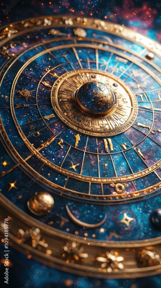 Celestial Orrery Depicts Zodiac Constellations And Planets Celestial Orrery Depicts Zodiac Constellations And Planets