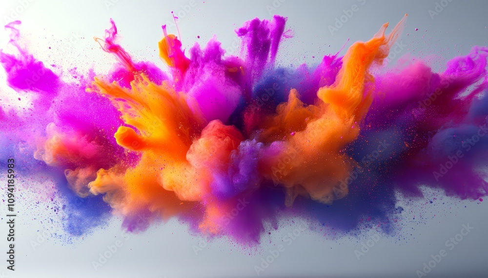 Vibrant Ink Explosion Colorful Paint Splash Abstract Art Vibrant Ink Explosion Colorful Paint Splash Abstract Art
