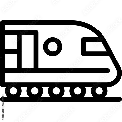 Vector Icon Train, Travel, Metro, Railway, Public Transport