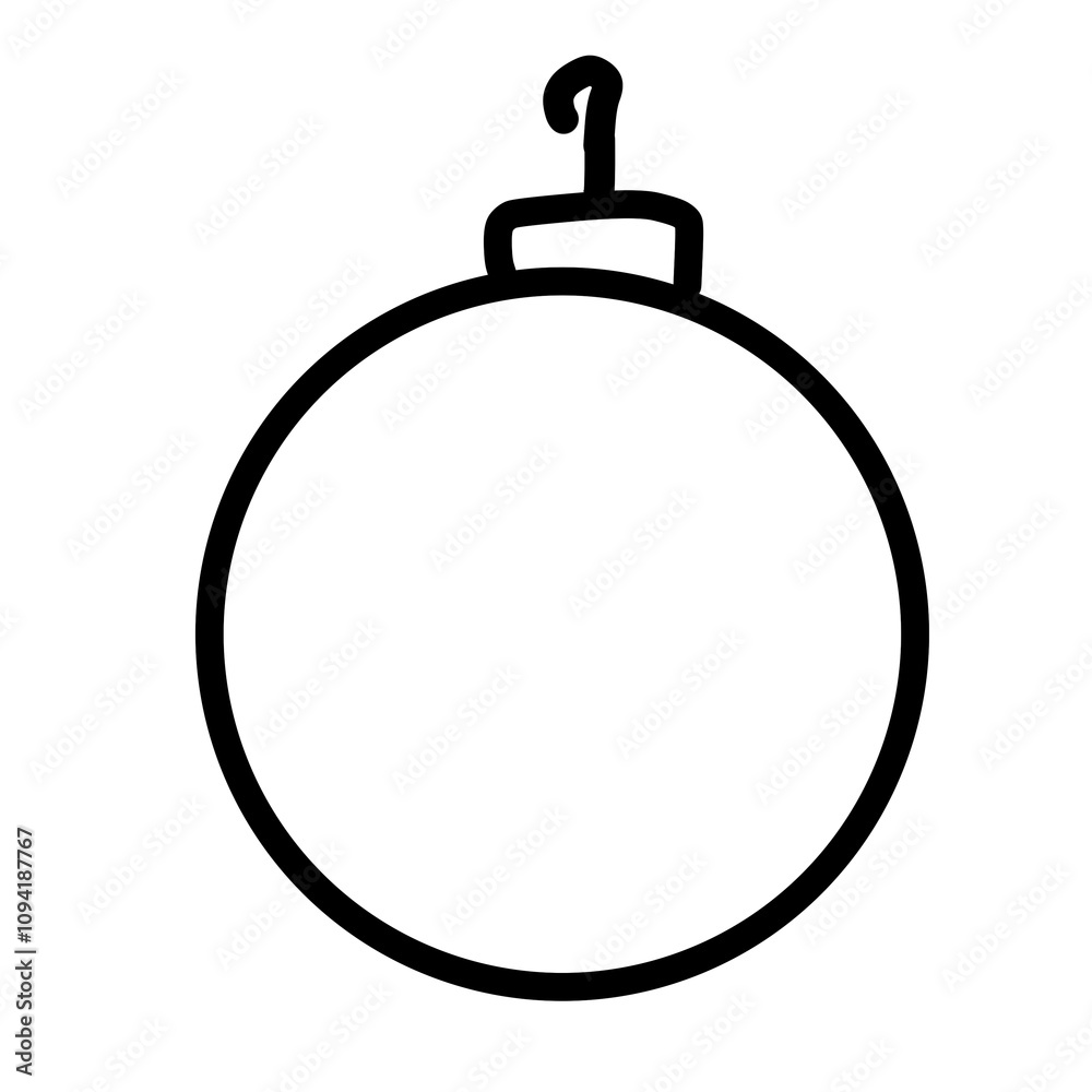 A Christmas Ball decorations for colouring A Christmas Ball decorations for colouring