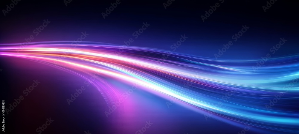 Neon Flowing Light Abstract Design Wallpaper Neon Flowing Light Abstract Design Wallpaper