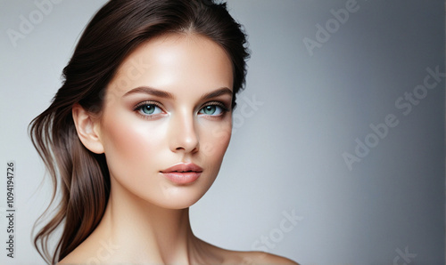 Glamorous Model Portrait for Cosmetics and Beauty Product Advertising, The Best Using Billboard, Banner, Packaging etc.