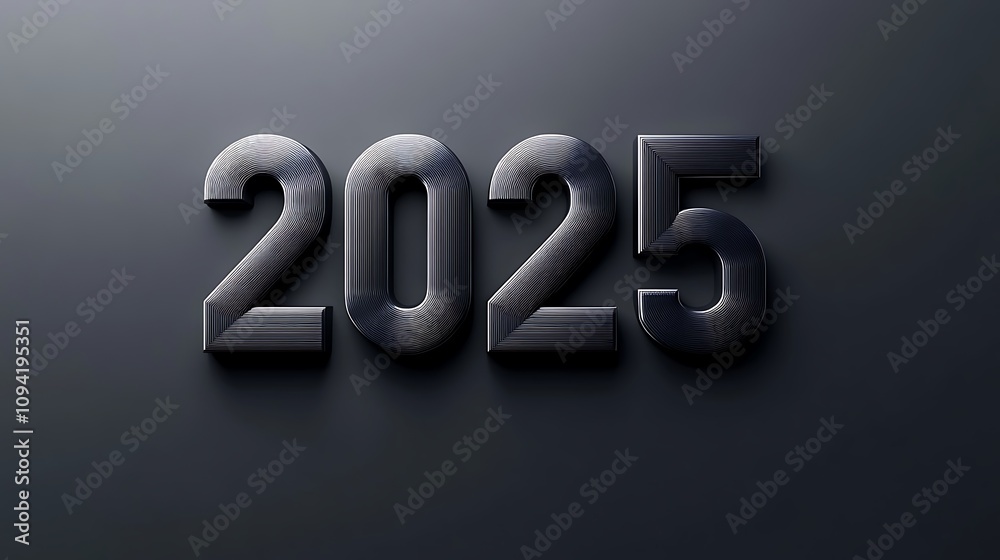 2025 in glossy black font placed on a clean 2025 in glossy black font placed on a clean