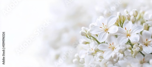 white lilies delicate flowers blooming springtime nature beauty garden