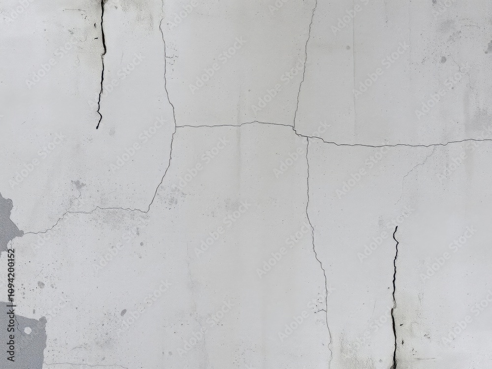 Obraz premium Gritty and weathered concrete wall background with stains and cracks, weathered